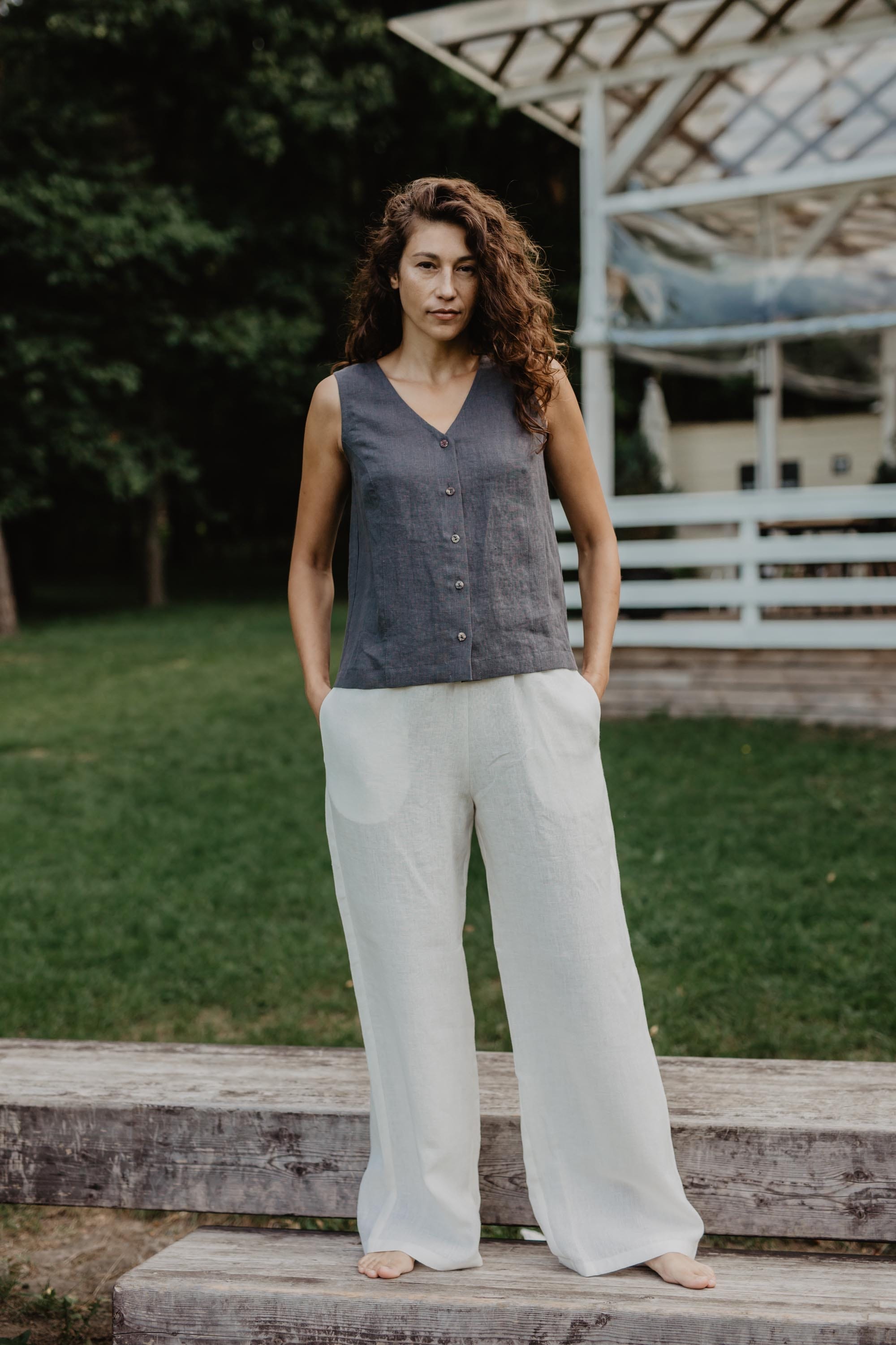 AmourLinen Linen pants Oulu super long linen pants Linen Pants | AmourLinen | Linen Clothing