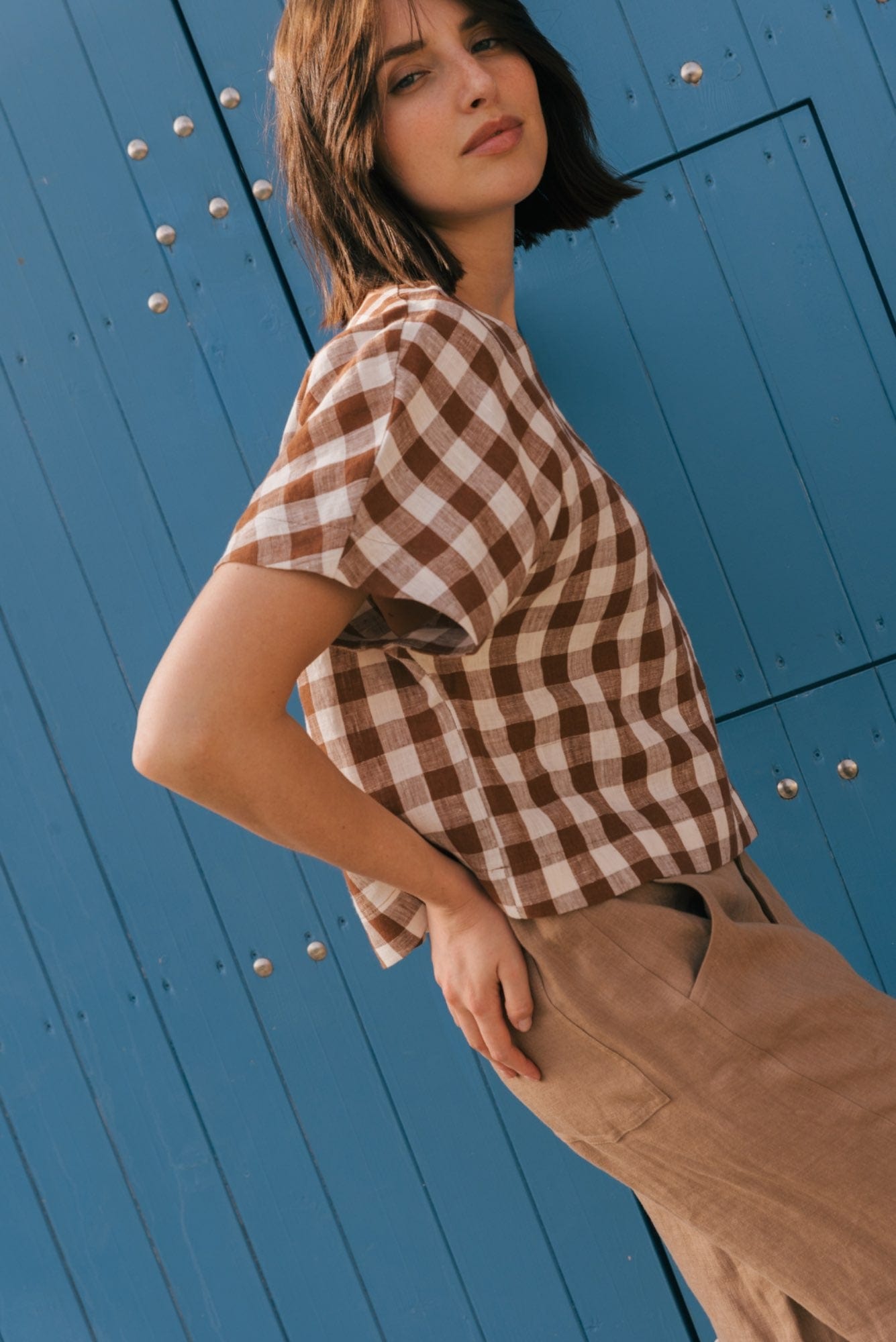 AmourLinen Linen dress Lily oversized linen top Lily oversized linen top