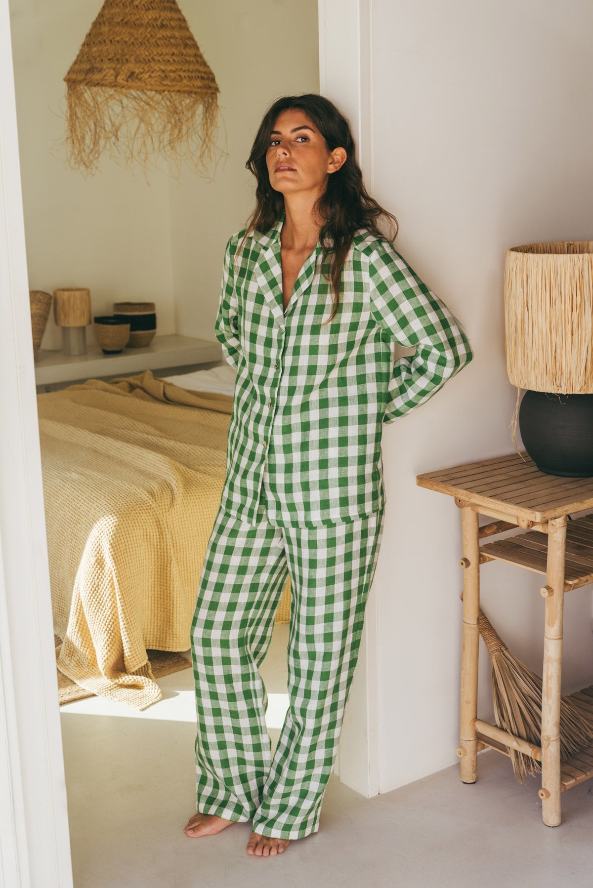 AmourLinen Linen pajama set Long sleeve pajama set Nightly Linen Pajama Set | AmourLinen | Linen Loungewear