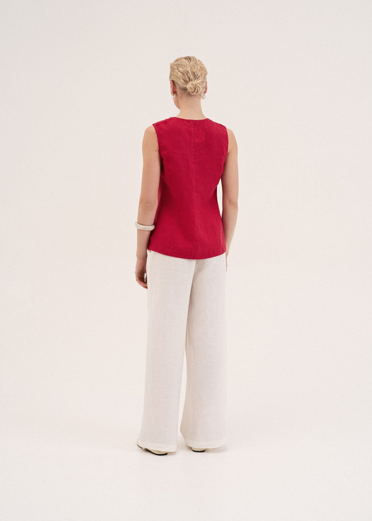 AmourLinen Linen dress Blanca sleeveless linen top Blanca sleeveless linen top