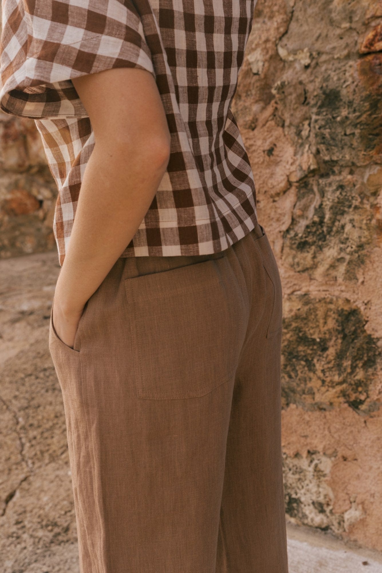 AmourLinen Linen dress Barbora straight linen pants Barbora straight linen pants