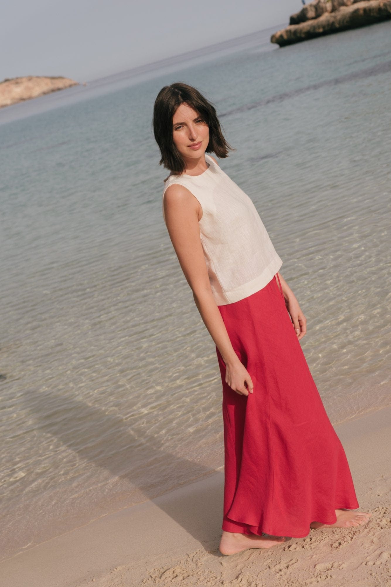 AmourLinen Linen dress Ciara linen slip skirt Ciara linen slip skirt