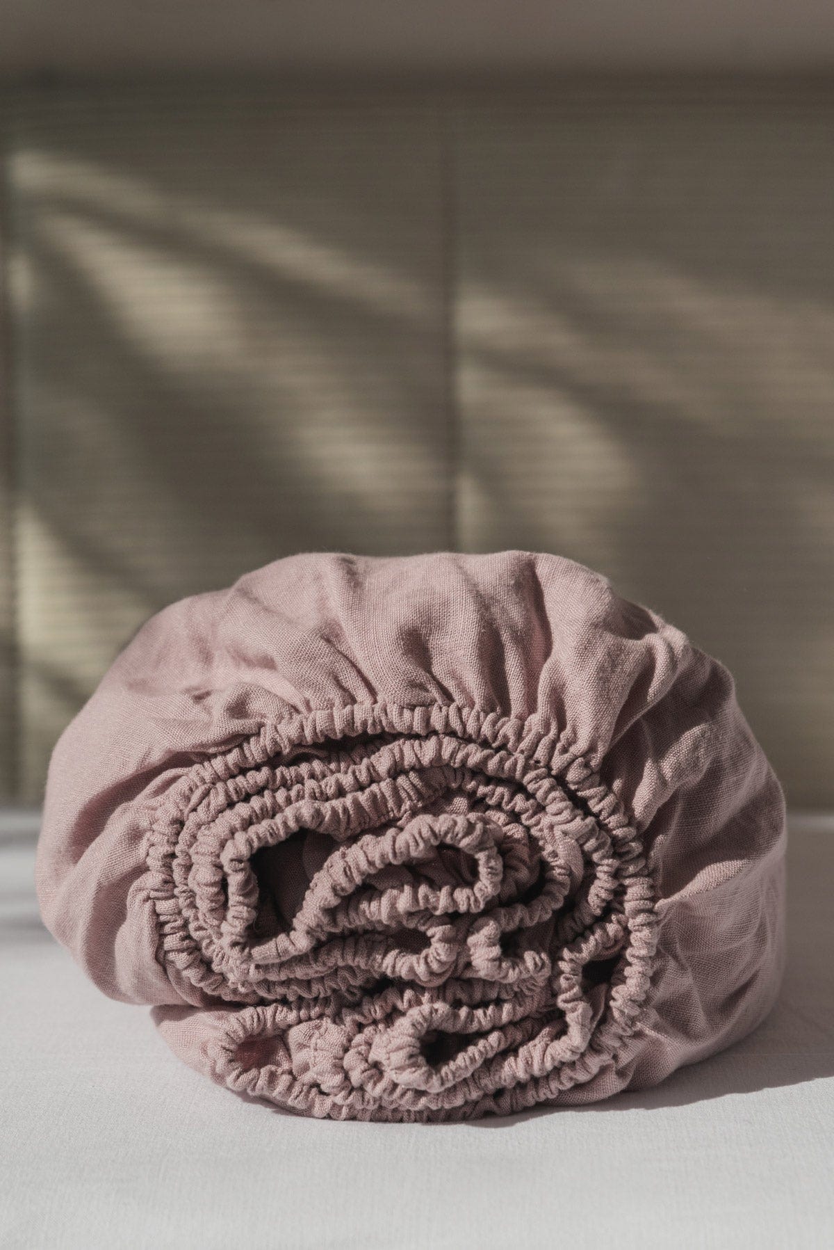 AmourLinen Linen fitted sheet Linen fitted sheet in Cream Linen fitted sheet in Cream