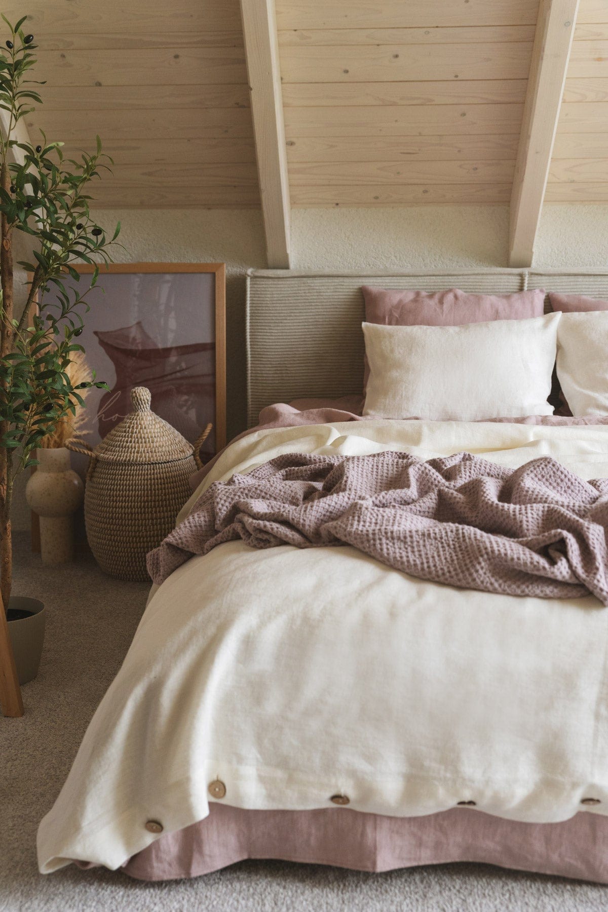 AmourLinen Linen duvet cover Linen duvet cover in White Linen duvet cover in White | AmourLinen