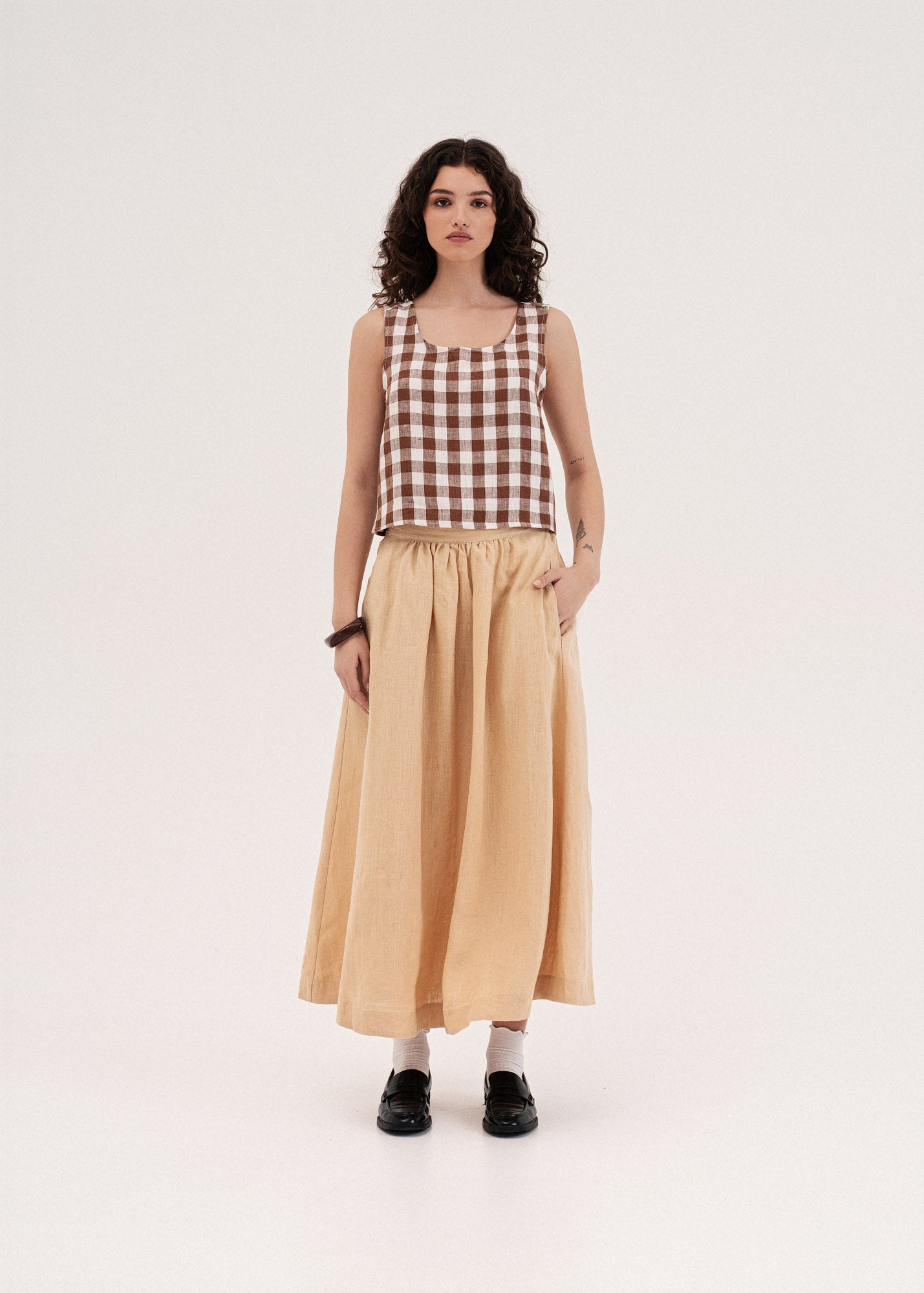 AmourLinen Linen top Linen pinafore top ELLA Linen pinafore top ELLA | AmourLinen | Linen Clothing