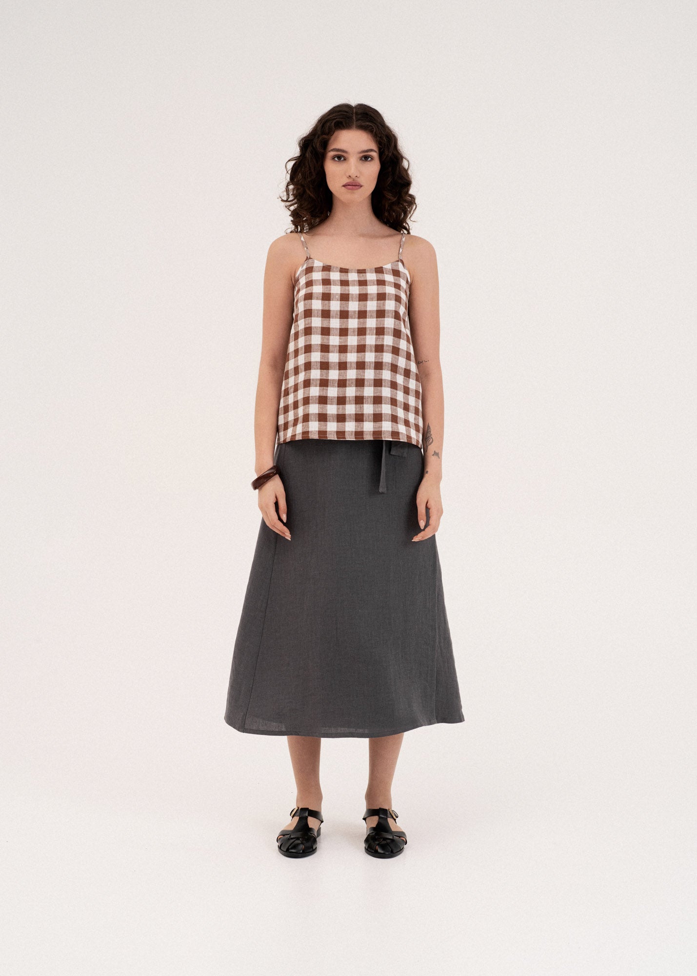 AmourLinen Linen tops Linen top Hilo Linen Top Without Sleves  | AmourLinen | Linen Top Women