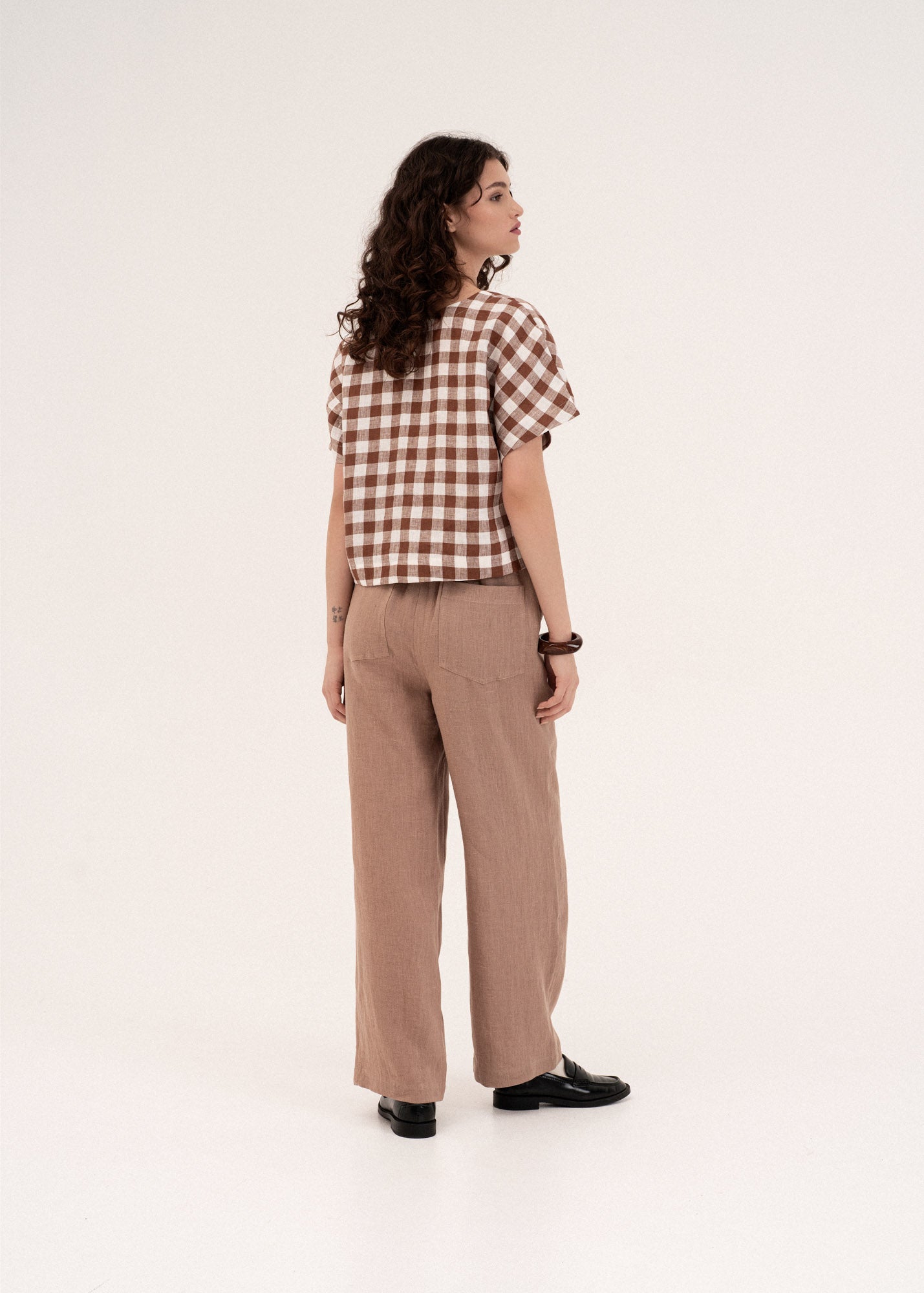 AmourLinen Linen dress Barbora straight linen pants Barbora straight linen pants