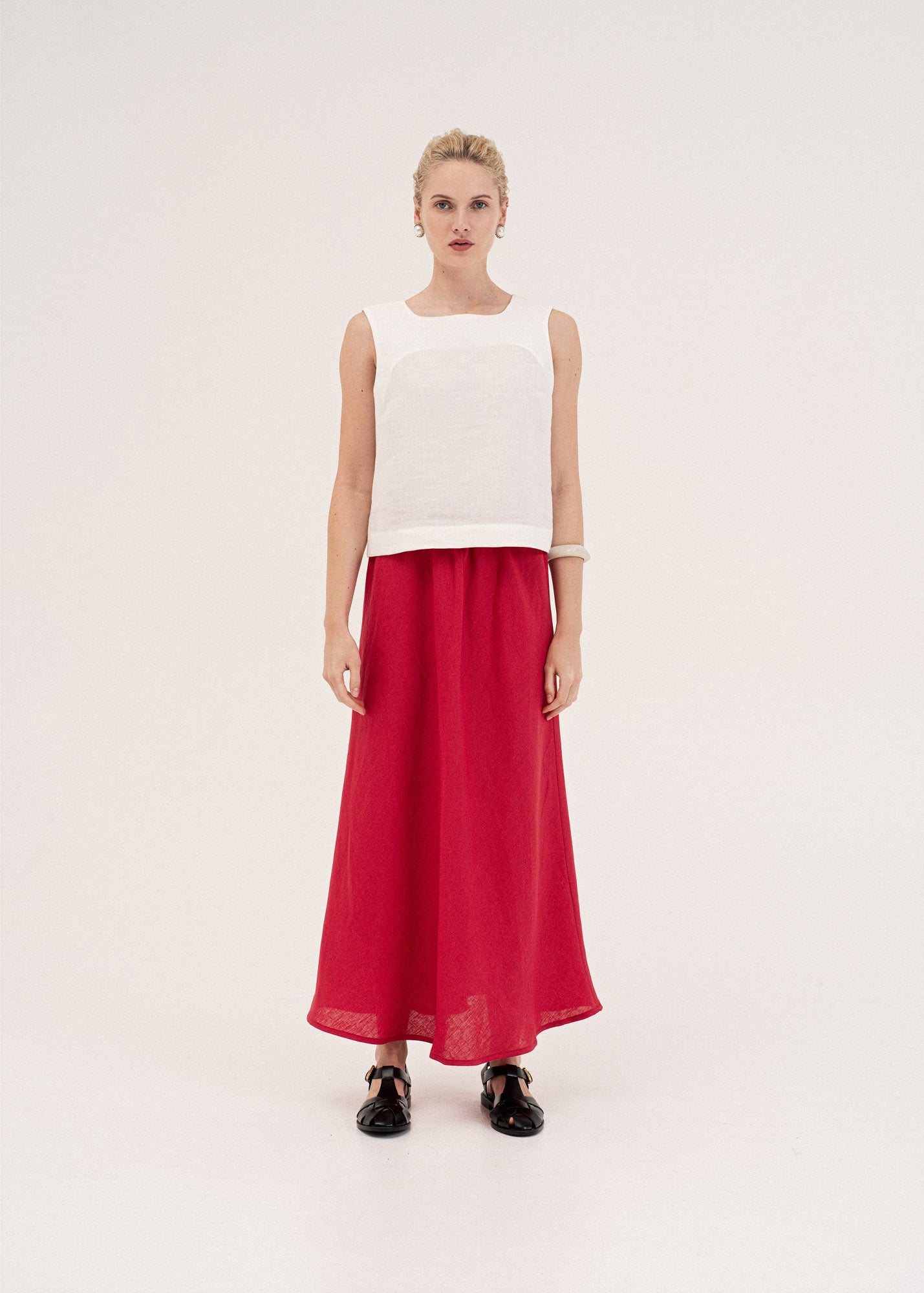 AmourLinen Linen dress Ciara linen slip skirt Ciara linen slip skirt