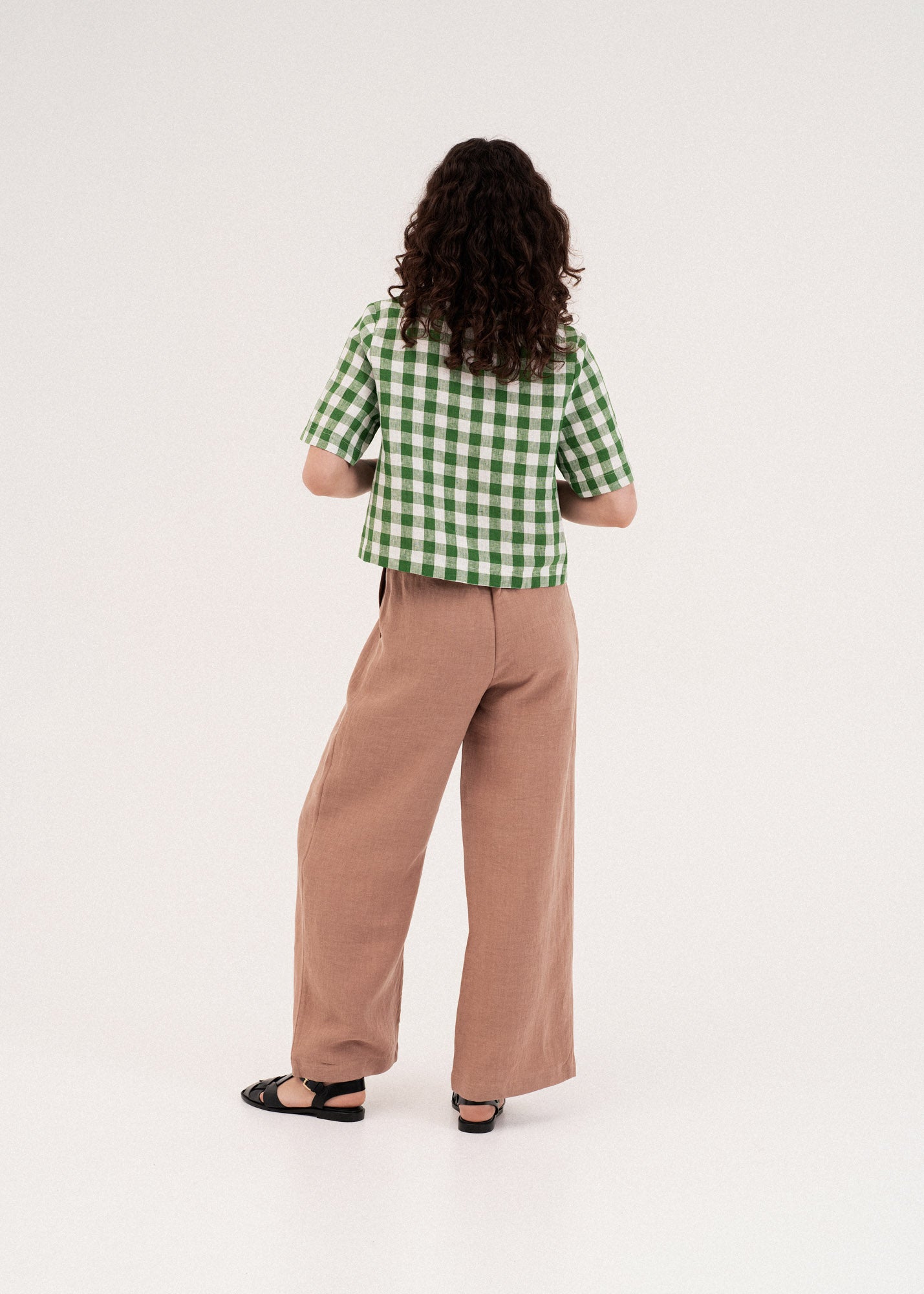 AmourLinen Linen dress Lydia classic linen pants Lydia classic linen pants