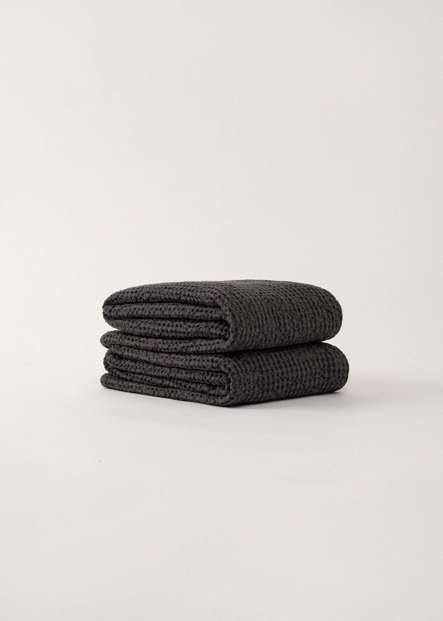 AmourLinen Linen waffle towel Linen waffle bath towel Linen Waffle Towel | AmourLinen | White